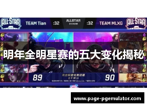 明年全明星赛的五大变化揭秘 明年全明星赛的五大变化揭秘