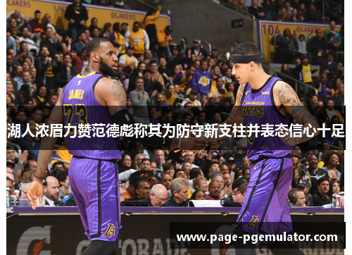 湖人浓眉力赞范德彪称其为防守新支柱并表态信心十足 湖人浓眉力赞范德彪称其为防守新支柱并表态信心十足
