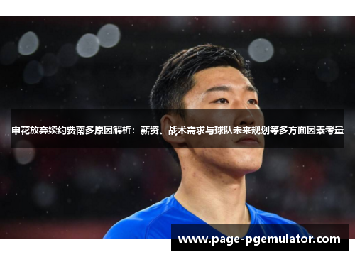 申花放弃续约费南多原因解析:薪资、战术需求与球队未来规划等多方面因素考量 申花放弃续约费南多原因解析:薪资、战术需求与球队未来规划等多方面因素考量