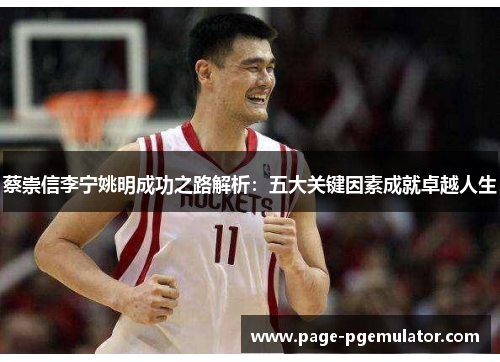 蔡崇信李宁姚明成功之路解析：五大关键因素成就卓越人生