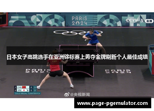 日本女子高跳选手在亚洲锦标赛上勇夺金牌刷新个人最佳成绩 日本女子高跳选手在亚洲锦标赛上勇夺金牌刷新个人最佳成绩